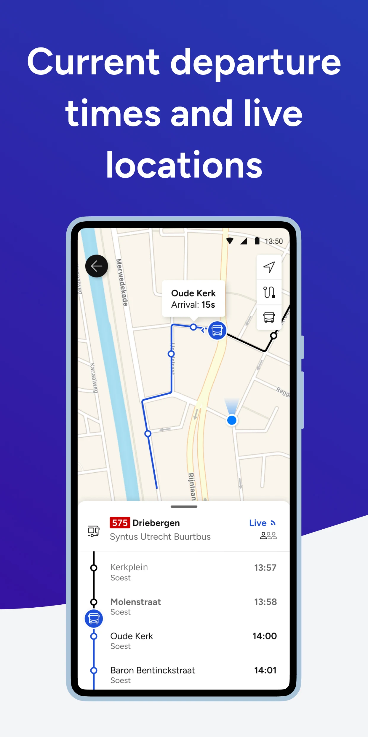 9292 travel planner + e-ticket screenshot